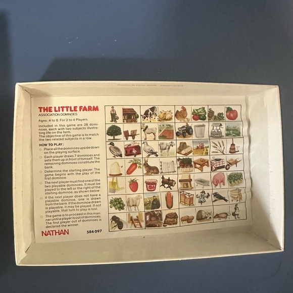 Vintage The Little Farm Association Dominoes‎ - Picture 2 of 7